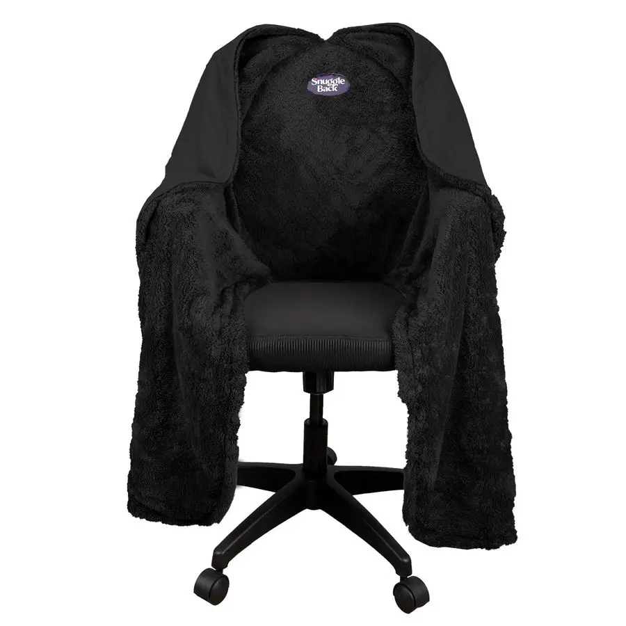 

Original Office Chair Blanket by SnuggleBack Cozy Comfy Office Desk Chair Wrap Attaches for Convenient Heat and HandsFree. Stay
