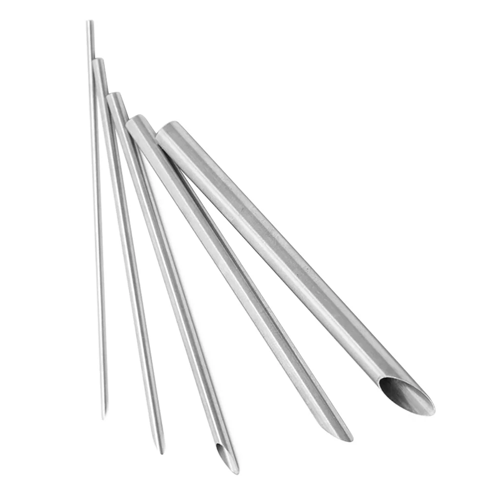 セラミック彫刻用陶器穴パンチ粘土、円形ツール、丸い金属、トリミングティーポット、彫刻、5個