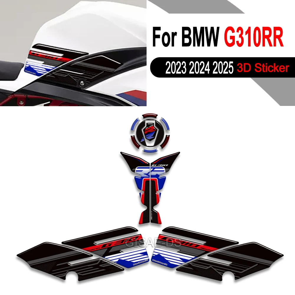 

Защитные наклейки на бак мотоцикла, наклейки для BMW G310 RR G 310 RR 2023, 3D наклейка из эпоксидной смолы G310RR 2024 2025