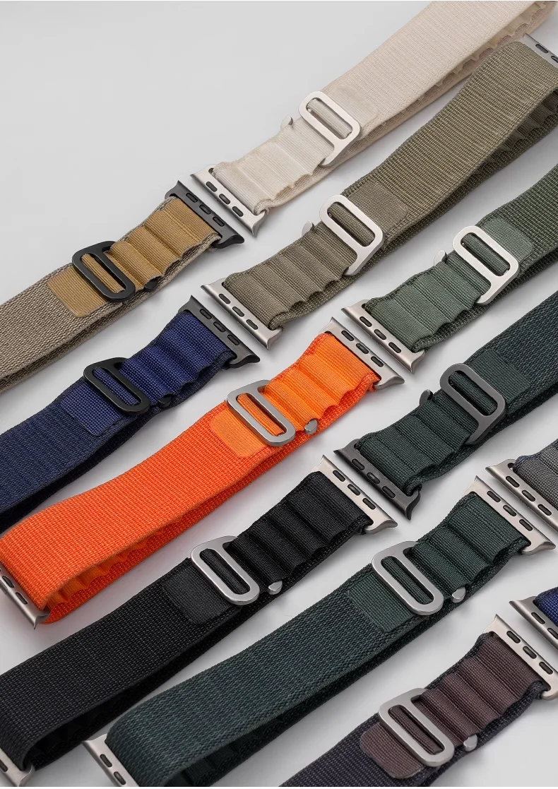 Ремешки с альпийской петлей для Apple Watch Ultra 2, ремешок 49 мм, 44 мм, 40 мм, 41 мм, 45 мм, 42 мм, 46 мм, браслет correa iWatch series 7 6 3 se 8 9 10