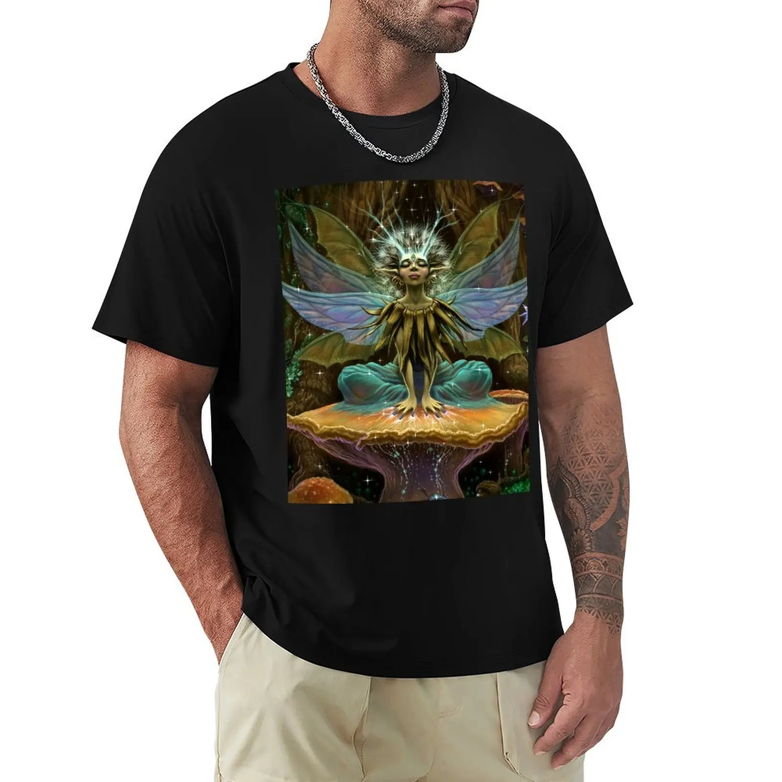 Tuning In T-Shirt Big Size Crew Neck T-Shirt