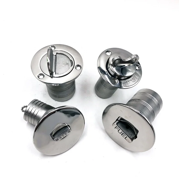 Boat Hardware Fuel Deck Filler 316 Marine Hardware Stainless Steel Key Cap Accessories Socket Yacht Caravans