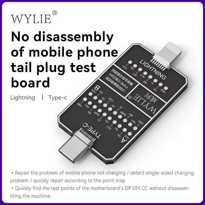WYLIE No-smontaggio rilevamento guasti del telefono cellulare scheda di coda IPhone Android guasto strumento di riparazione rapida della scheda di prova