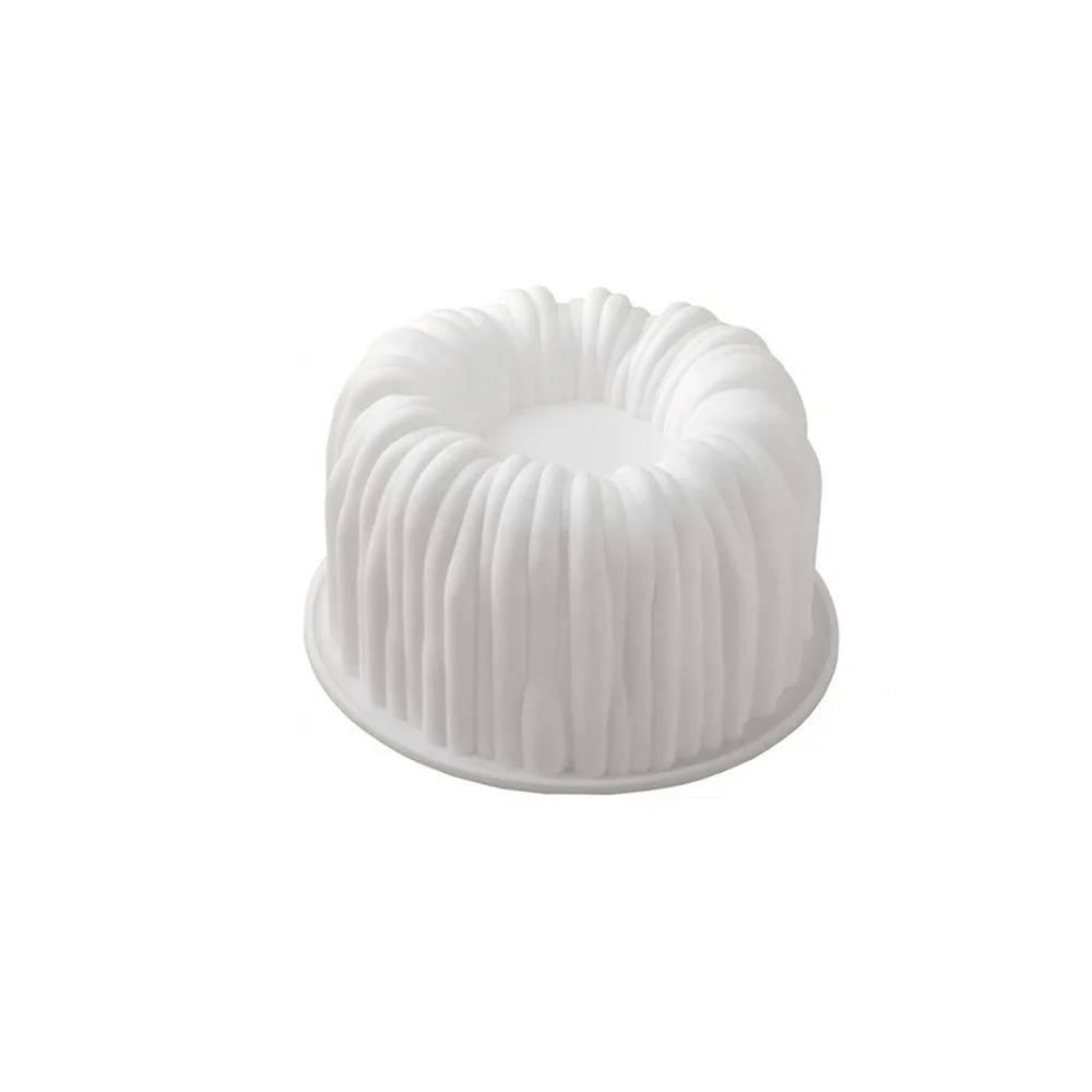 

Silicone Coil Design Mousse Cake Mold Yarn Groove Flower Heart Shape Star Chocolate Mold Non-stick French Mousse Cake Mold
