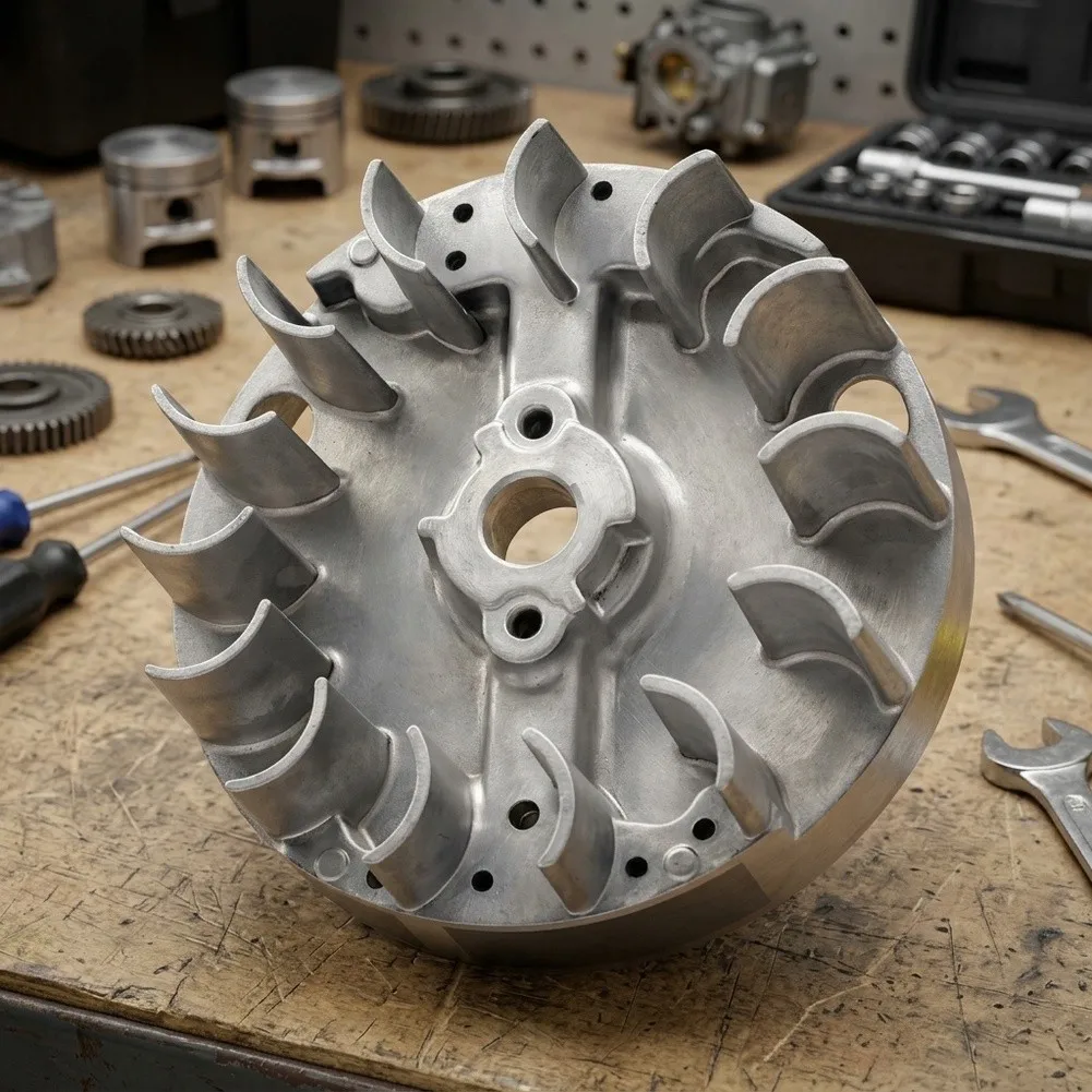 Steel Flywheel For Engines Mower Replacement Lawnmower Flywheel Quick Installation Stable Performance Rigor Resistant