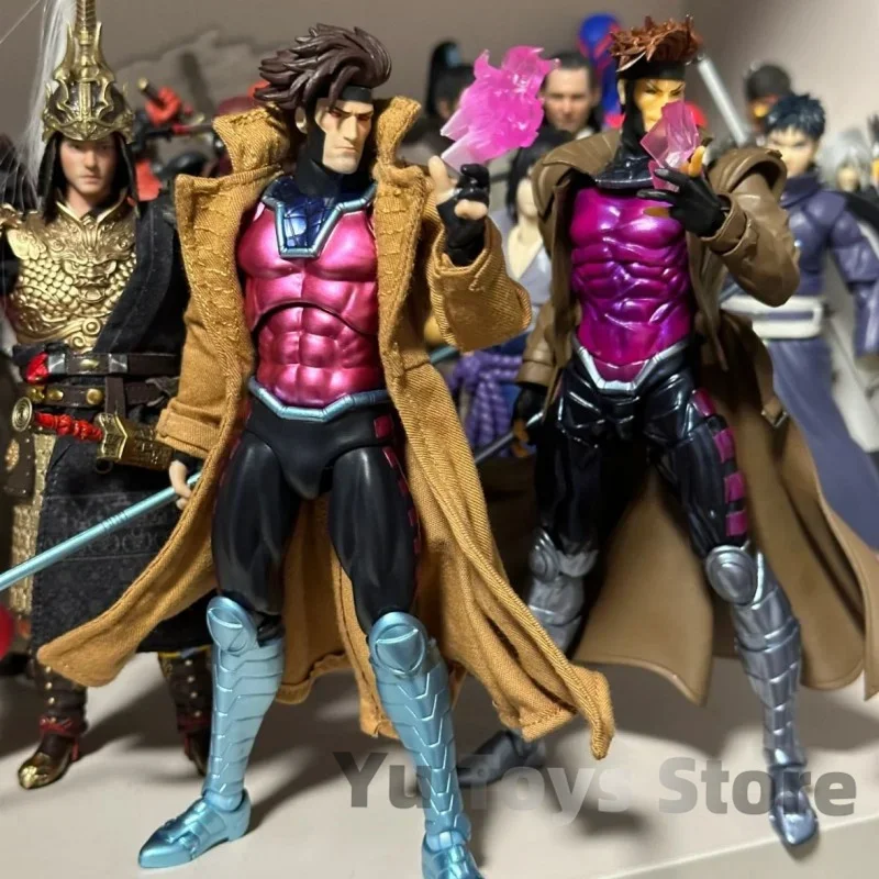 New Marvel Re-release Mafex 131 Gambit Comic Version X-men No.131 Medicom Toy Action Figrue Anime Collectibl Model Toys Gift Boy