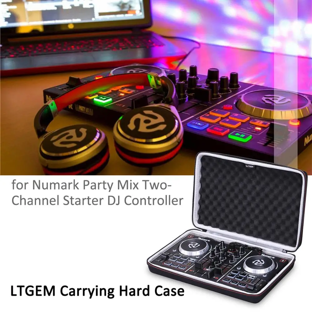 

LTGEM EVA Hard Travel Protective Carrying Bag/ Case for Numark Party Mix | Starter DJ Controller