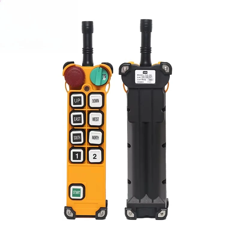 

F24-8D 8 Double-speed Button Universal LCC Waterproof Industrial Remote Control for Crane