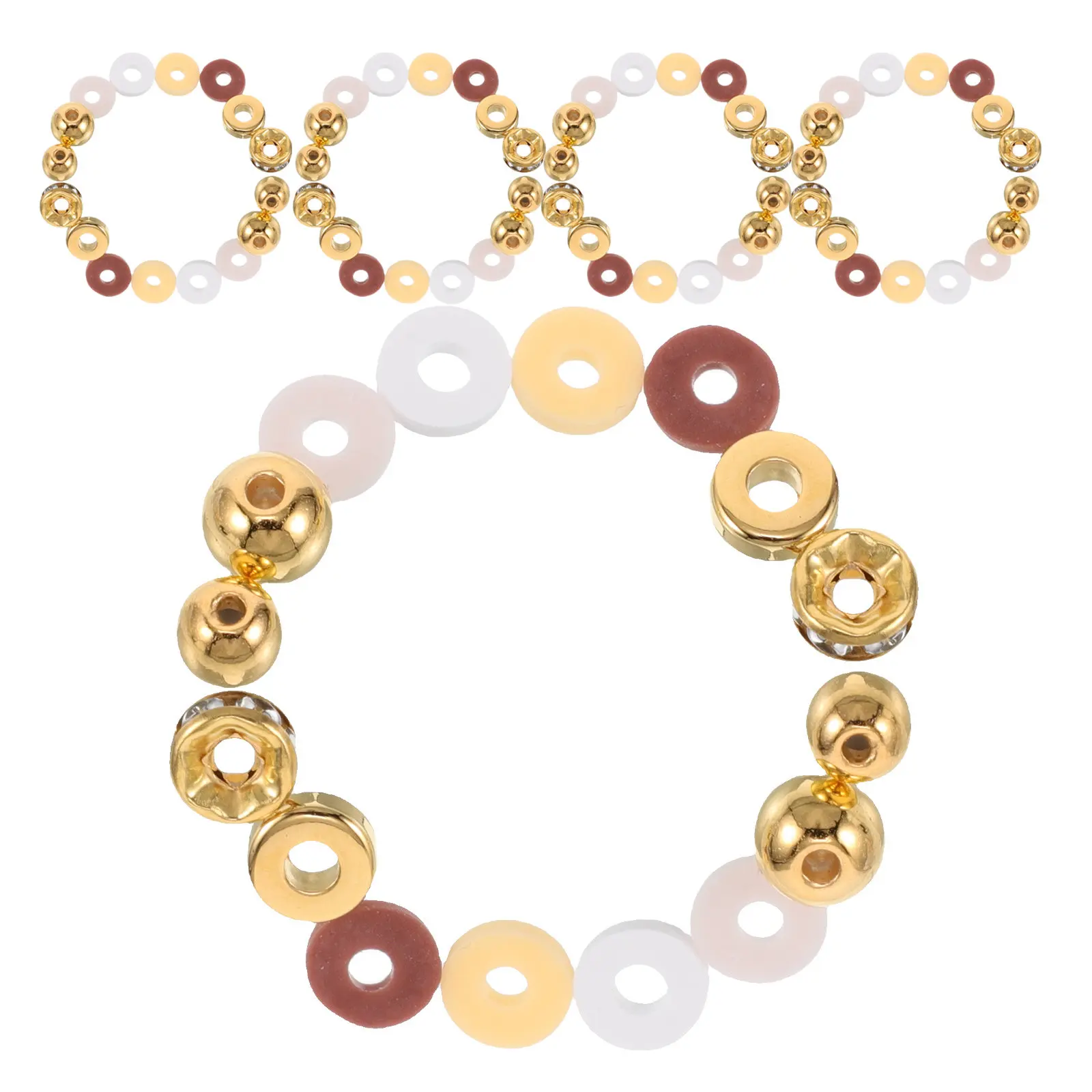 

Handmade Bracelet Making Kit with Vibrant Clay Beads for DIY Jewelry Crafting Stackable Stylish Design for Girls Women Beach