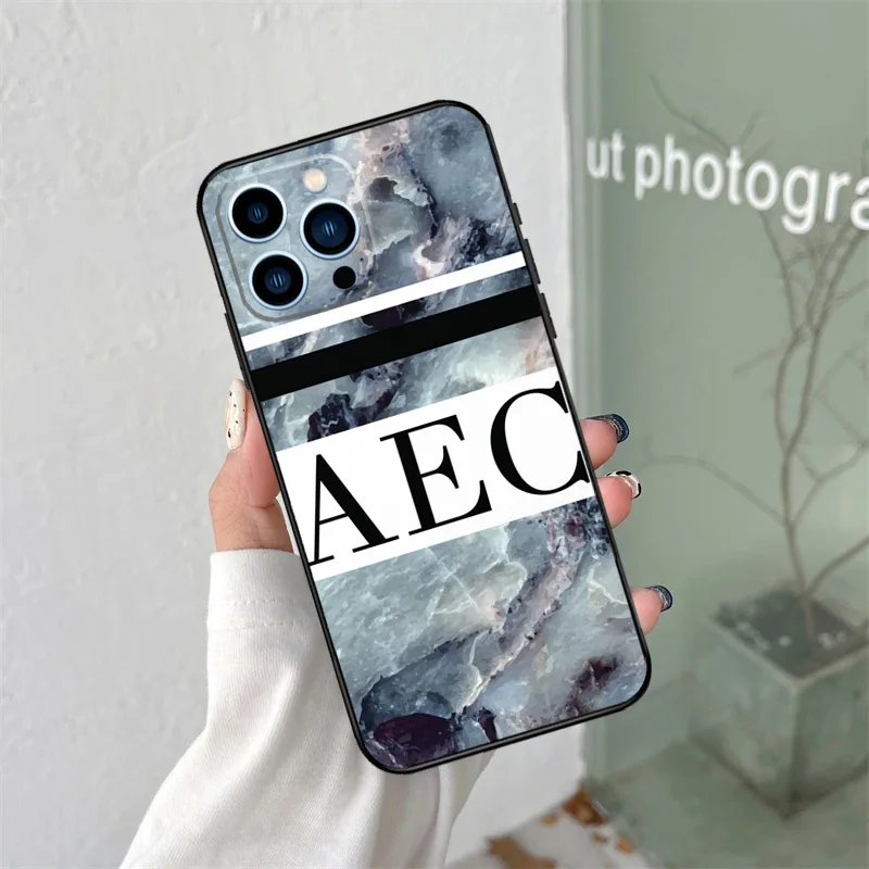 حافظة أولية مخصصة من الرخام لهاتف آيفون 16 15 14 برو ماكس 11 برو ماكس 12 13 ميني X XR XS ماكس بلس