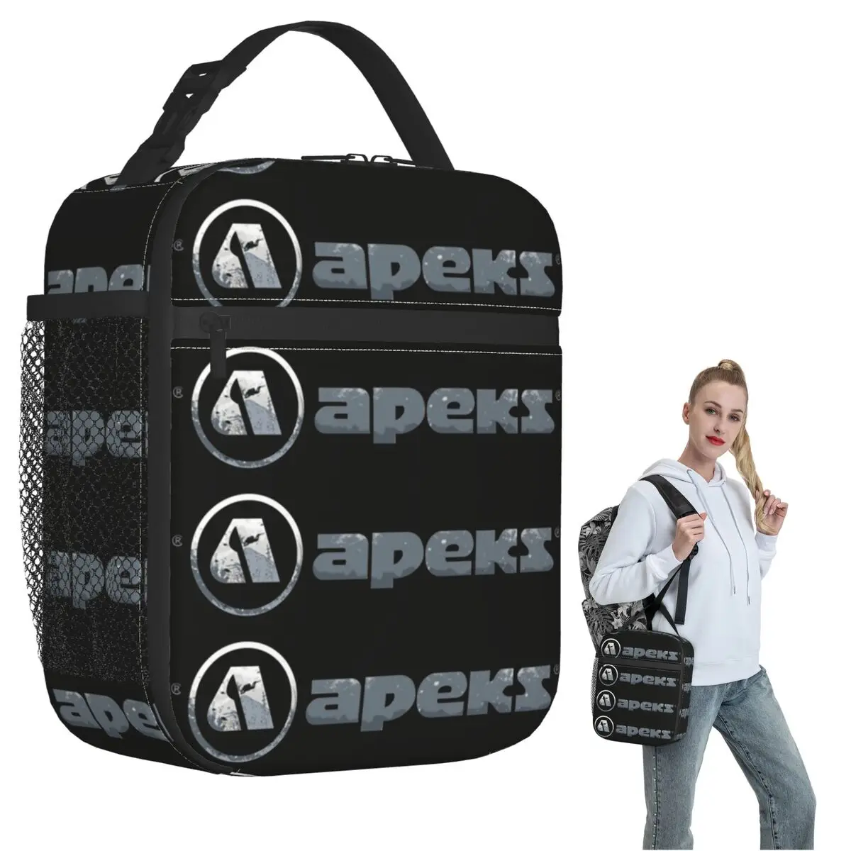 

Изолированная сумка для обеда Lacks Of Apeks Essential для женщин и детей, герметичные коробки для еды, термосумка для ланча