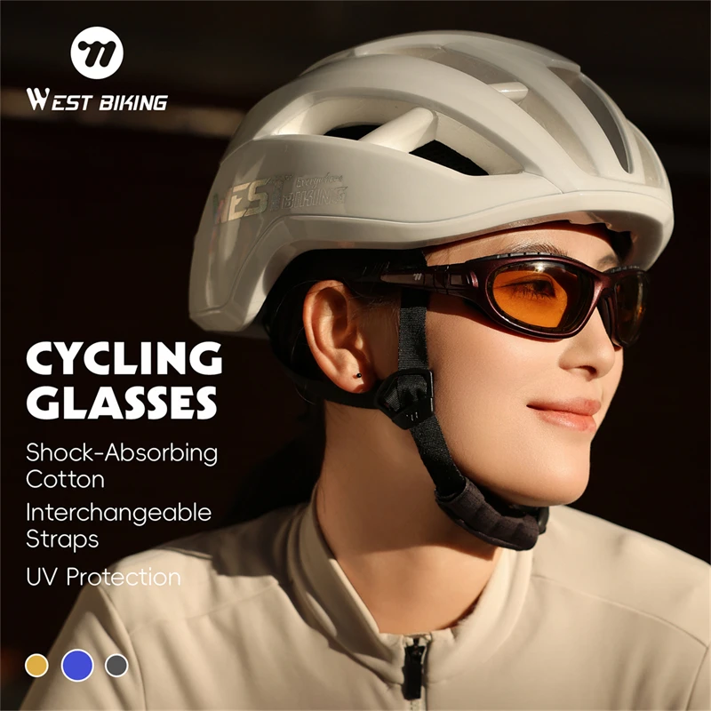 

Поляризационные велосипедные очки WEST BIKING UV400, поляризационные линзы, ветрозащитные/пылезащитные велосипедные очки, 3 варианта линз, велосипедное оборудование