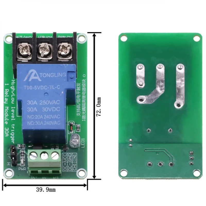 1 แผนที่ 2 แผนที่ 4 แผนที่ 30AOptocoupler แยกสูงและต่ําระดับรีเลย์ Module5V12V