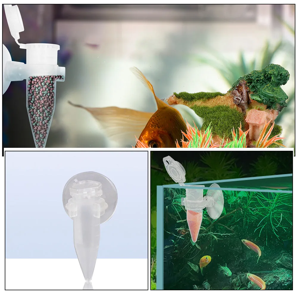

6pcs Plastic Aquarium Tube Hatchery Feeding Tool Suction Cup Accessory Reusable Shrimp Feeder Mini Brine Shrimp Dispenser Fish