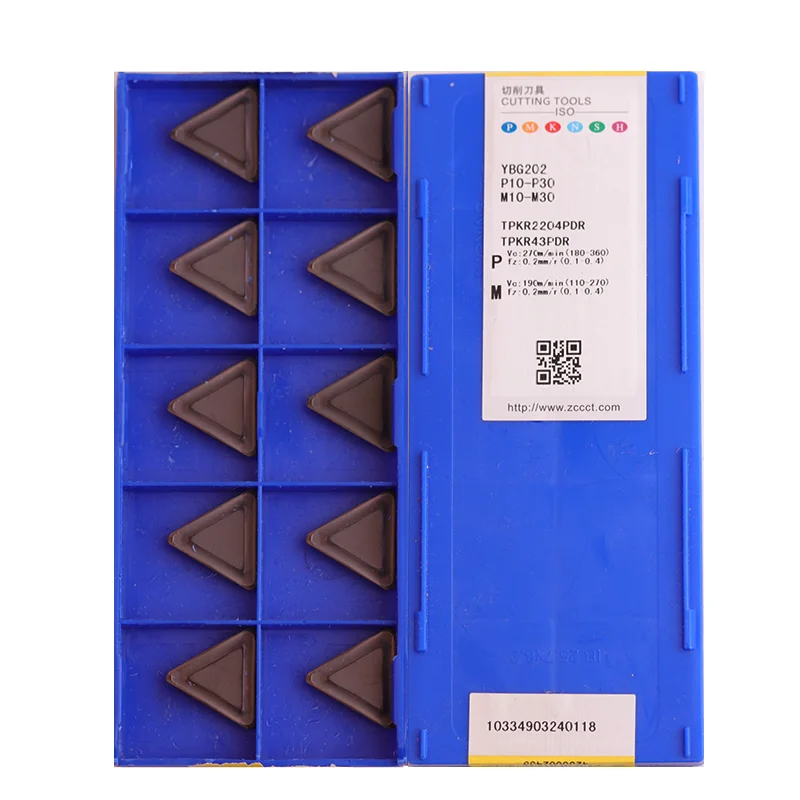 كربيد إدراج TPKN2204PDFR TPKR2204PDR ZBG102 ZBG202 الوجه مطحنة شفرة آلة مخرطة باستخدام الحاسب الآلي أدوات قطع المعادن طحن تحول أداة
