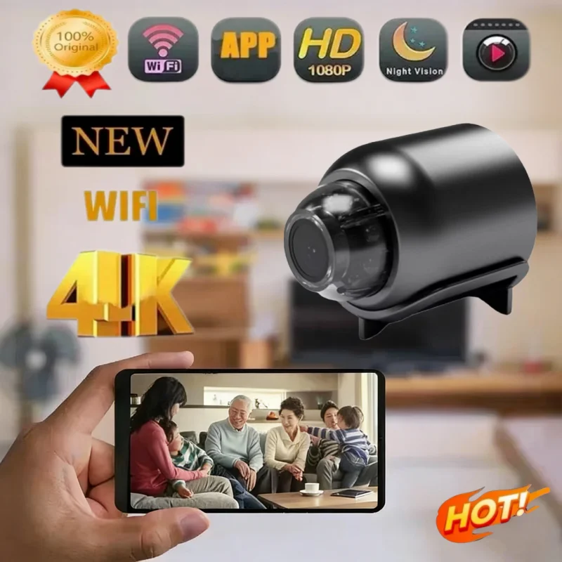 

HD 1080P X5 Mini Camera IP Camera Recorder Wireless WiFi Baby Monitor Indoor Safety Security Surveillance Night Vision