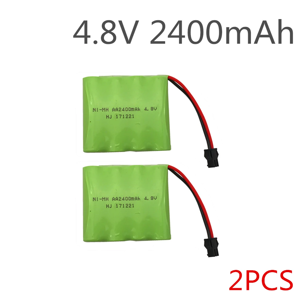 

2Pcs 4.8v ni-mh battery 2400mAh high quality batteries aa nimh rechargeable battery for Remote control electric toys tool led