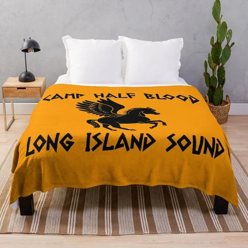 

Percy Jackson - Camp Half Blood Logo Throw Blanket Thermal Furry Personalized Gift Flannels Blankets