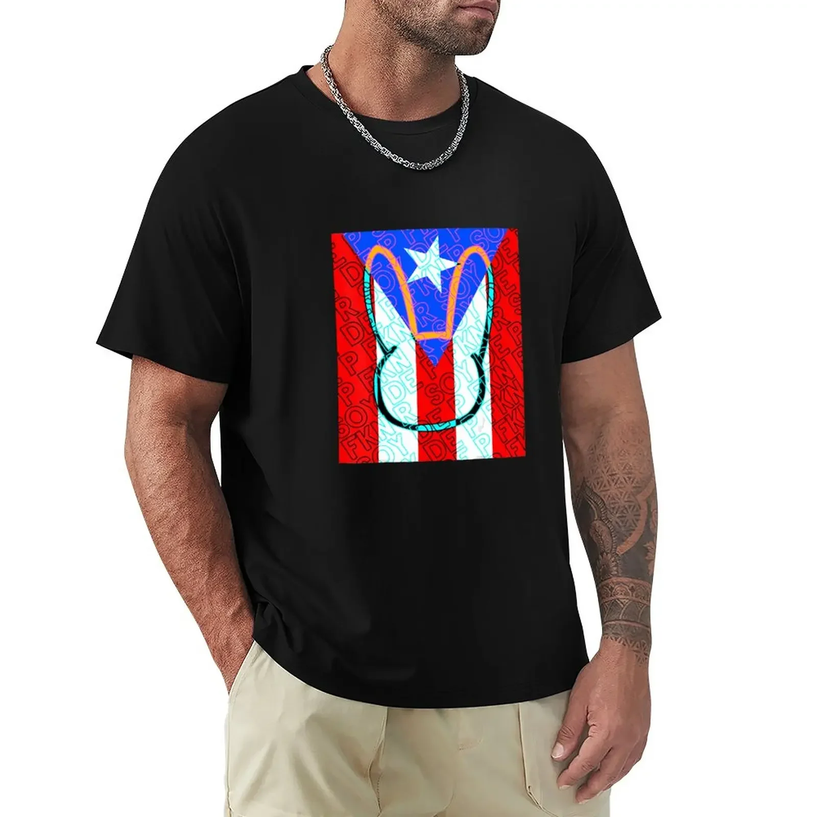 Puerto Rico P FKN R FLAG - Trap Bunny Perreo Gift T-Shirt summer top korean fashion for a boy mens graphic t-shirts hip hop