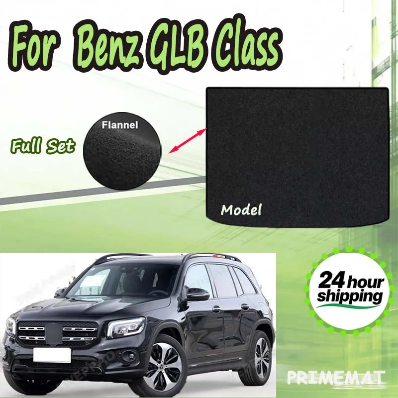 

ECOAUTO Rear Trunk Mat For Benz GLB Class 2020-2024 Tray Trunk Carpet Pad Accessories
