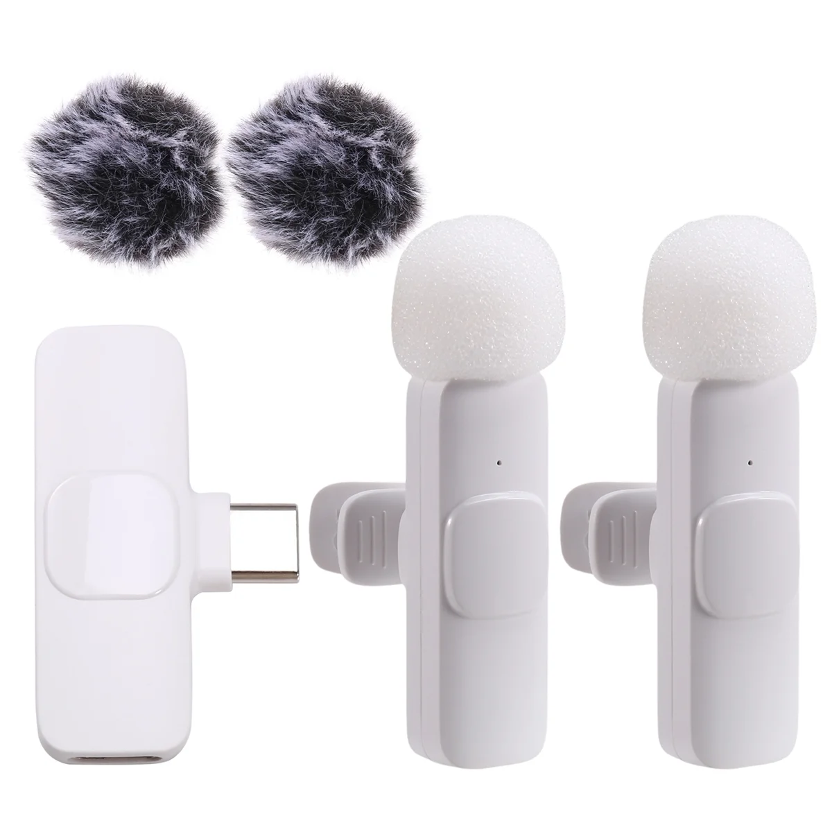 A07I Nieuwe draadloze lavaliermicrofoon Draagbare audio-video-opname Mini-microfoon voor Android PC Camera Live Gaming-telefoon