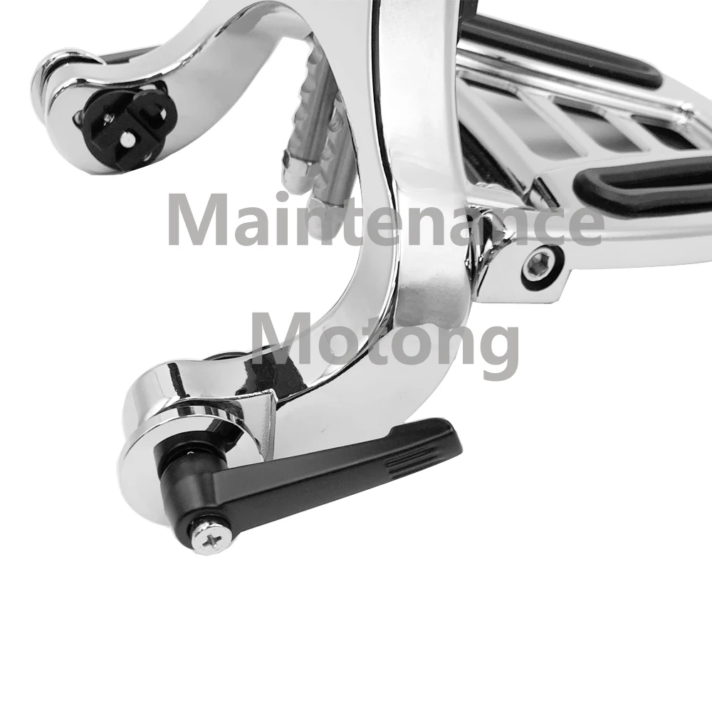 Motorcycle Multi-Purpose Driver Passenger Backrest with Folding Luggage Rack