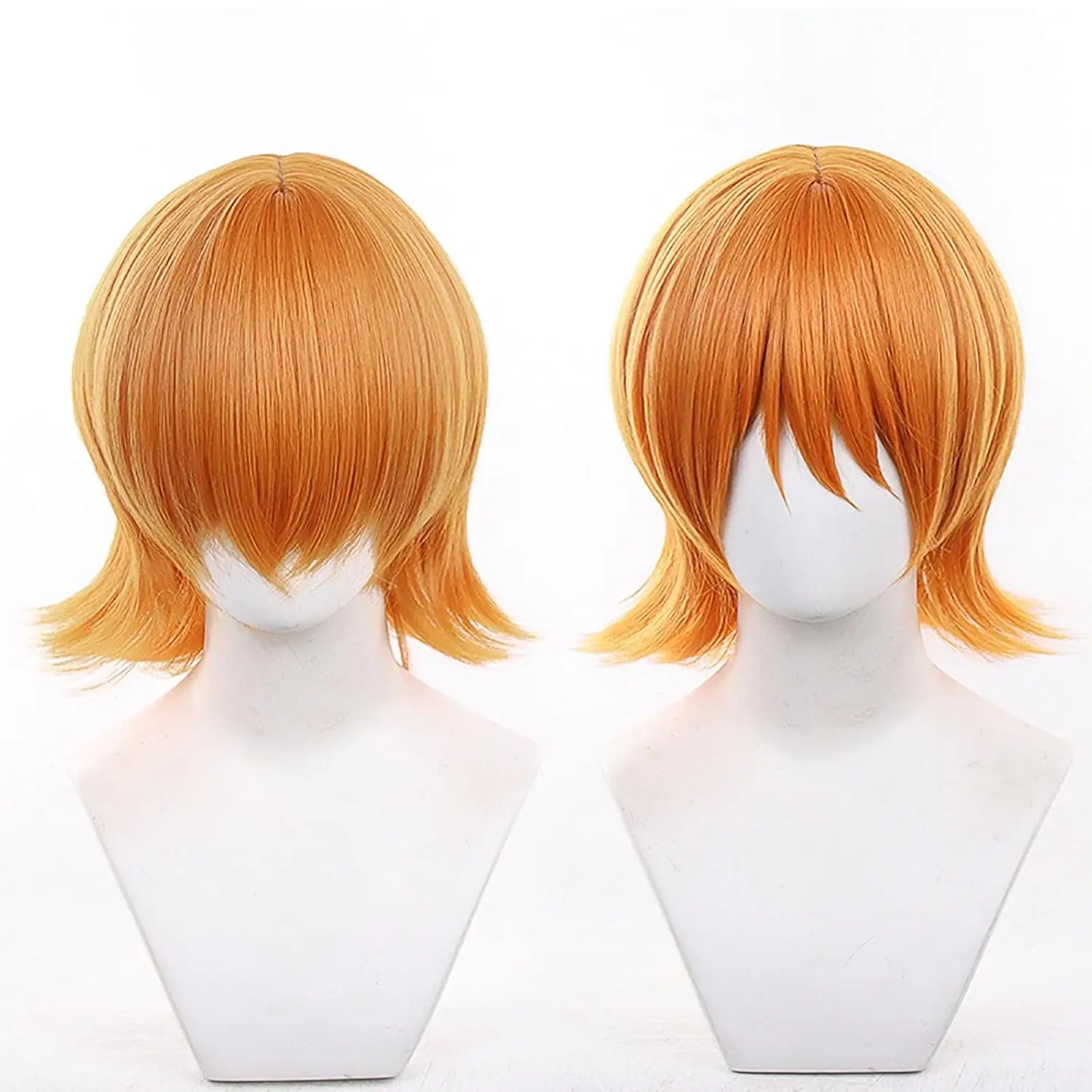 

Синтетический парик ccutoo Nami, 14 дюймов, оранжевый, короткий, прямой, для косплея, из термостойкого волокна