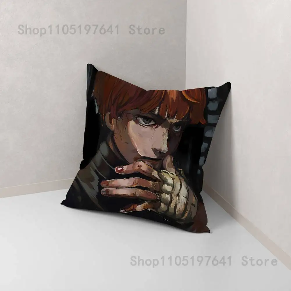 Game F-Fear H-Hunger Pillow Case Plush Pillow Cases Home Decoration Pillow Cover for Sofa Bed Chair Living Room