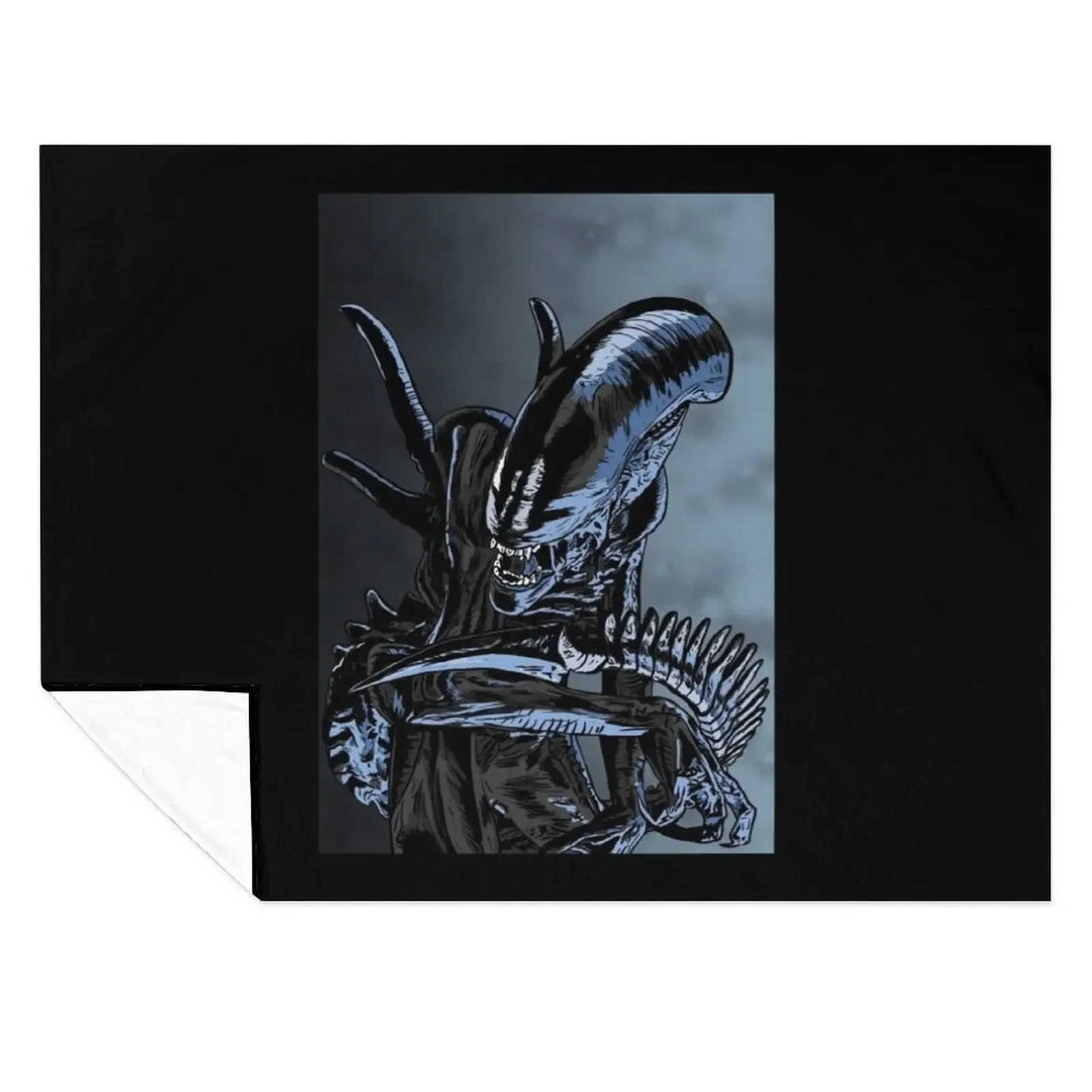 

Xenomorph Throw Blanket Retros Large Hairys Luxury Designer Blankets