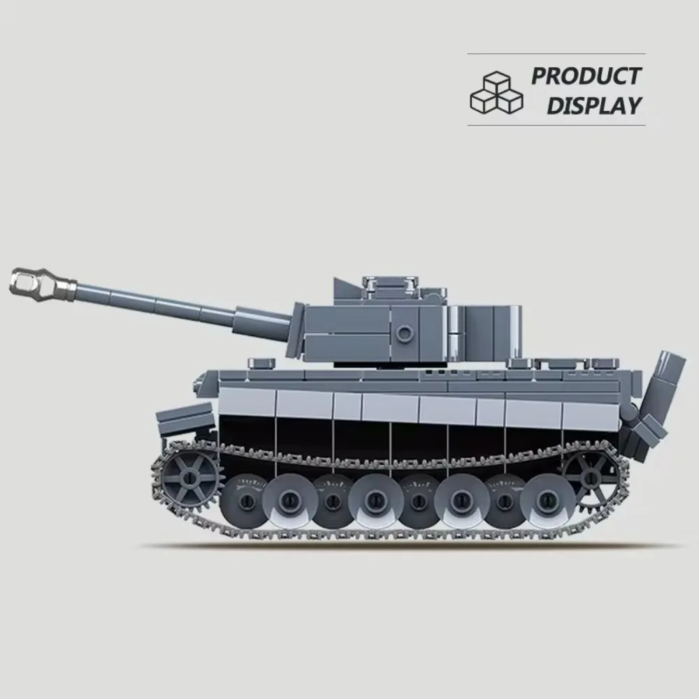 Serie militare Panzer Tiger I Heavy Tank Building Blocks fai da te World War II modello di veicolo mattoni giocattoli per bambini ragazzi regali Set