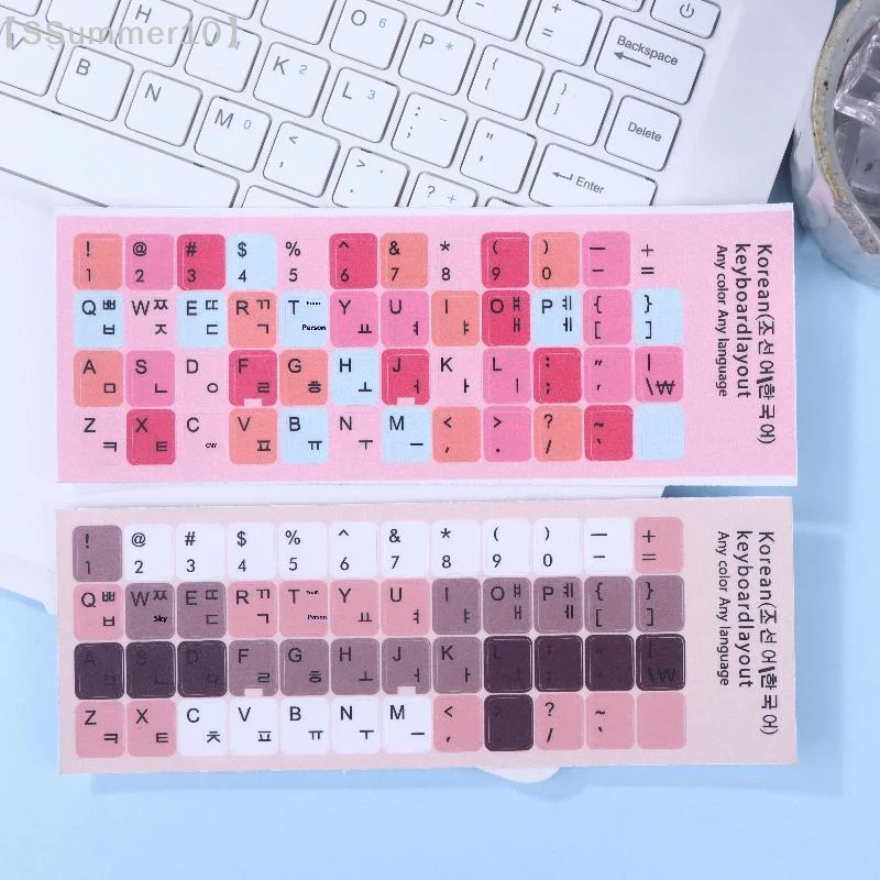 【SSummer10】1/3 Sheets Universal Computer Notebook Keyboard Decals-Korean Japanese Replacement Stickers for DIY Accessories【SS】