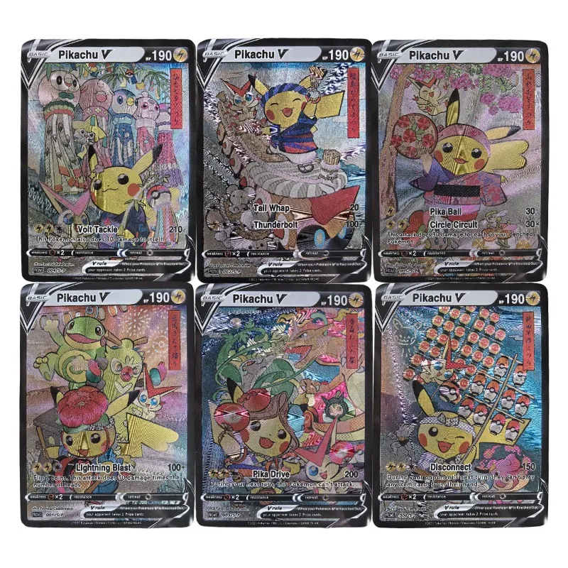 6 قطعة/المجموعة DIY Sendai Pokemons مركز تجديد افتتاح تذكارية ذاتية الصنع جمع بطاقة أنيمي الكرتون سانسا لعبة الرقص هدية