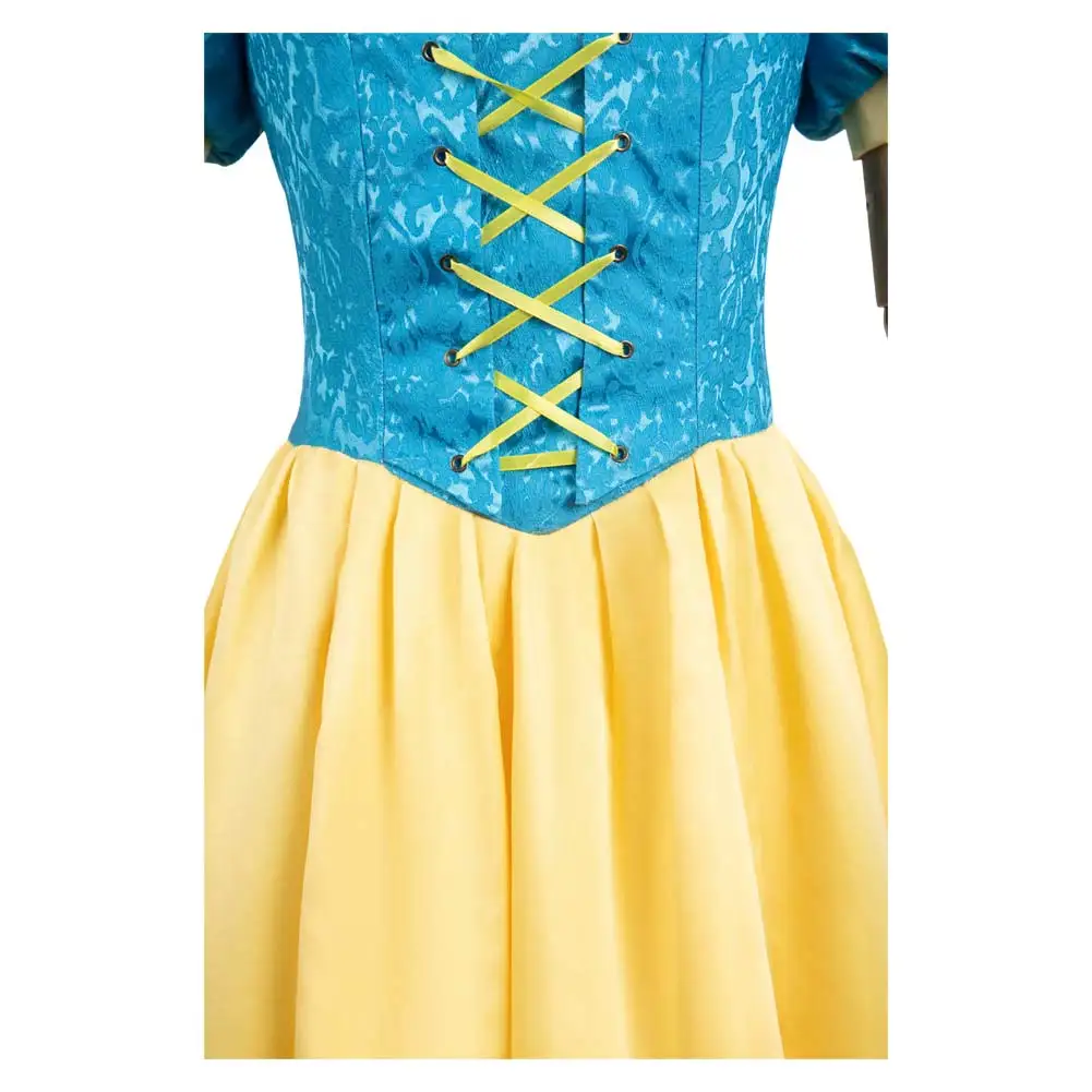 Halloween Jurk Cartoon Prinses Cosplay Witte Prinses Cosplay Fantasie Kostuum Vermomming Voor Vrouwen Volwassen Halloween Carnaval Pak