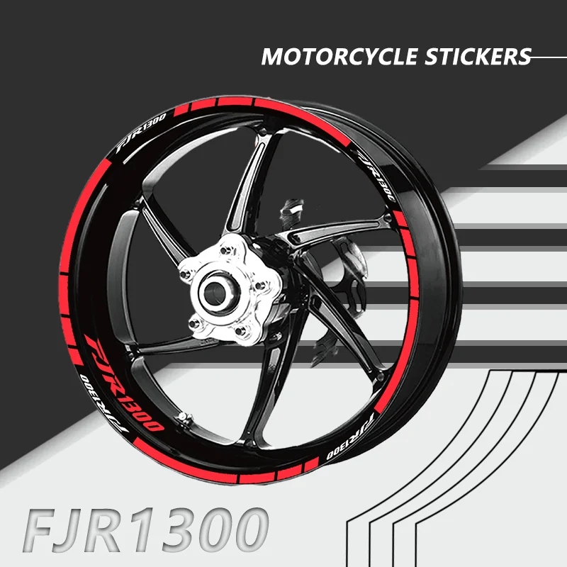 Motorcycle Tire Rim Stripes Tape Decoration Decals Wheel Inner Ring Reflective Stickers Accessories For FJR1300 FJR 1300 fjr1300