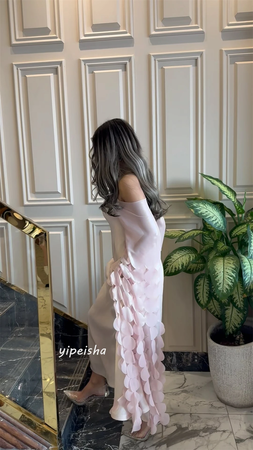 Prom Dress Saudi Arabia Prom Dress Saudi Arabia Satin Ruffles Prom A-line Off-the-shoulder Bespoke Occasion Gown Midi Dresses