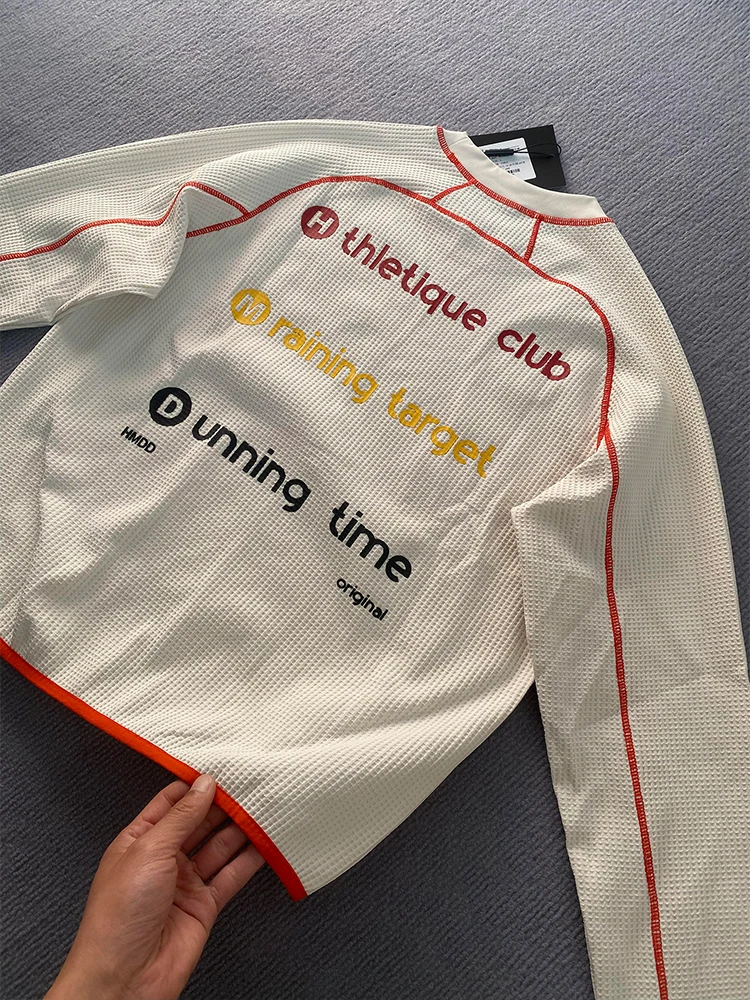 

Мужская толстовка Hassed Line Color Block с длинным рукавом для активного отдыха, влагоотводящая, дышащая, стандартного кроя