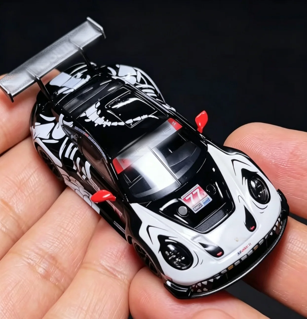 MINI GT 2025 Le Mans # 1143 911 GT3 R #77 AO Racing 1/64 Diecast Model Car Limited Edition Alloy