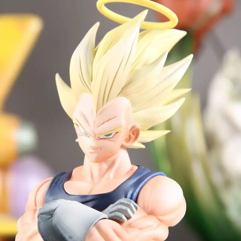 YJ Majin Vegeta Figurine with Two Heads Dragon Ball Z Action Figure 28.5cm Manga Super Saiyan Figuras Toys Anime GK Statue Model view 5