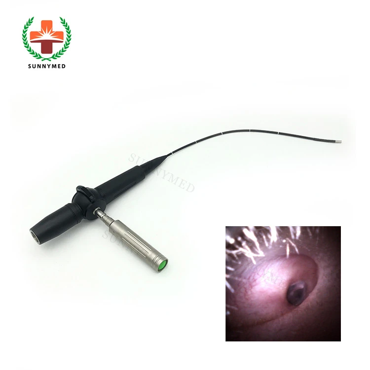 P036 Portable video flexible pet vet veterinary endoscope bronchoscope for small animal dog cat 1.2 mm working channel 3.0mm ENT