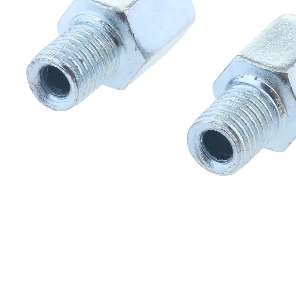 10mm Thread Adapter Mirror Converter Bolt Steel Positive Thread Screw Set for Motorcycle Mirrors Fitment