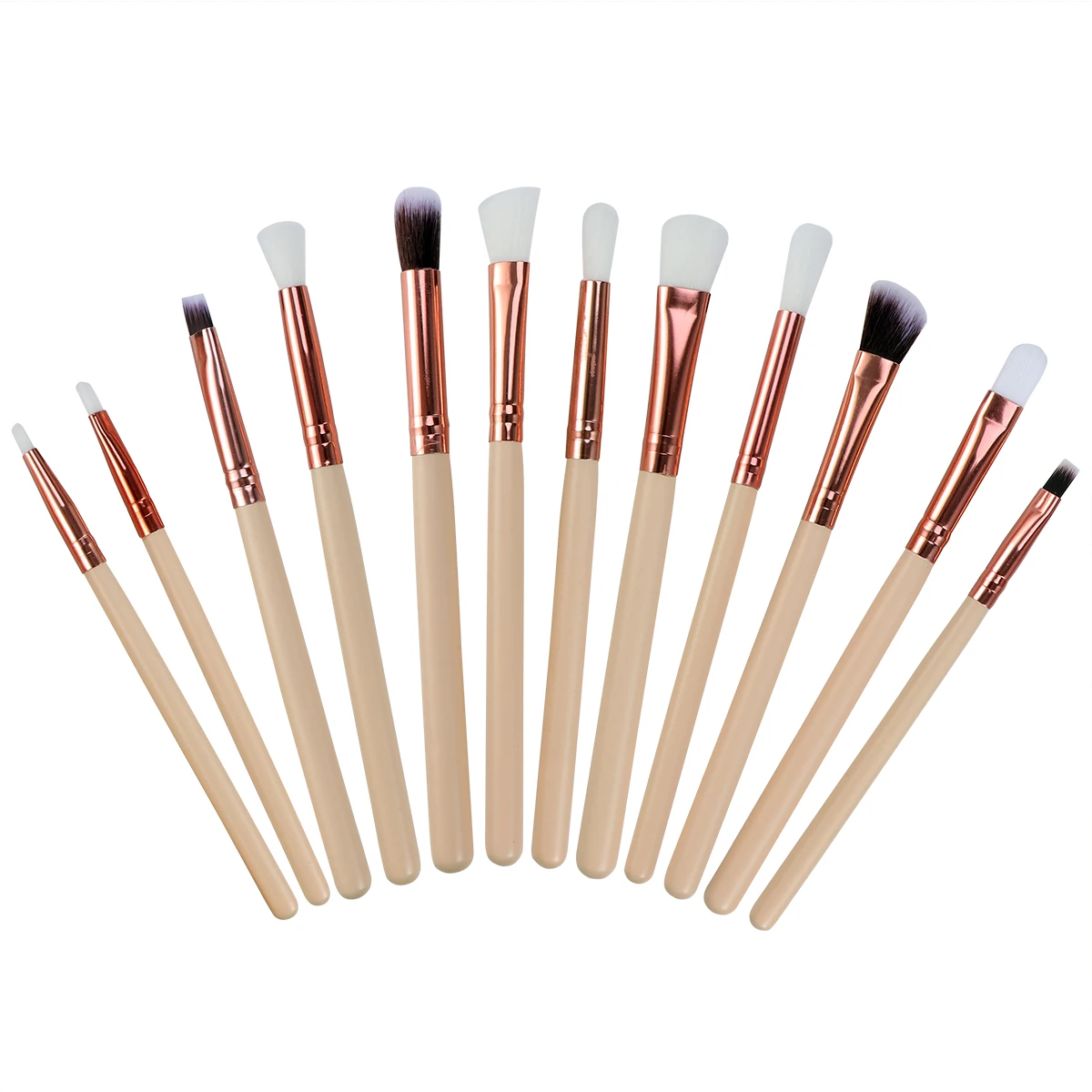 

12pcs Makeup Brush Set Professional Cosmetics Beauty Tools Skin Color Brushes Never Shed Super Soft Synthetic Hair