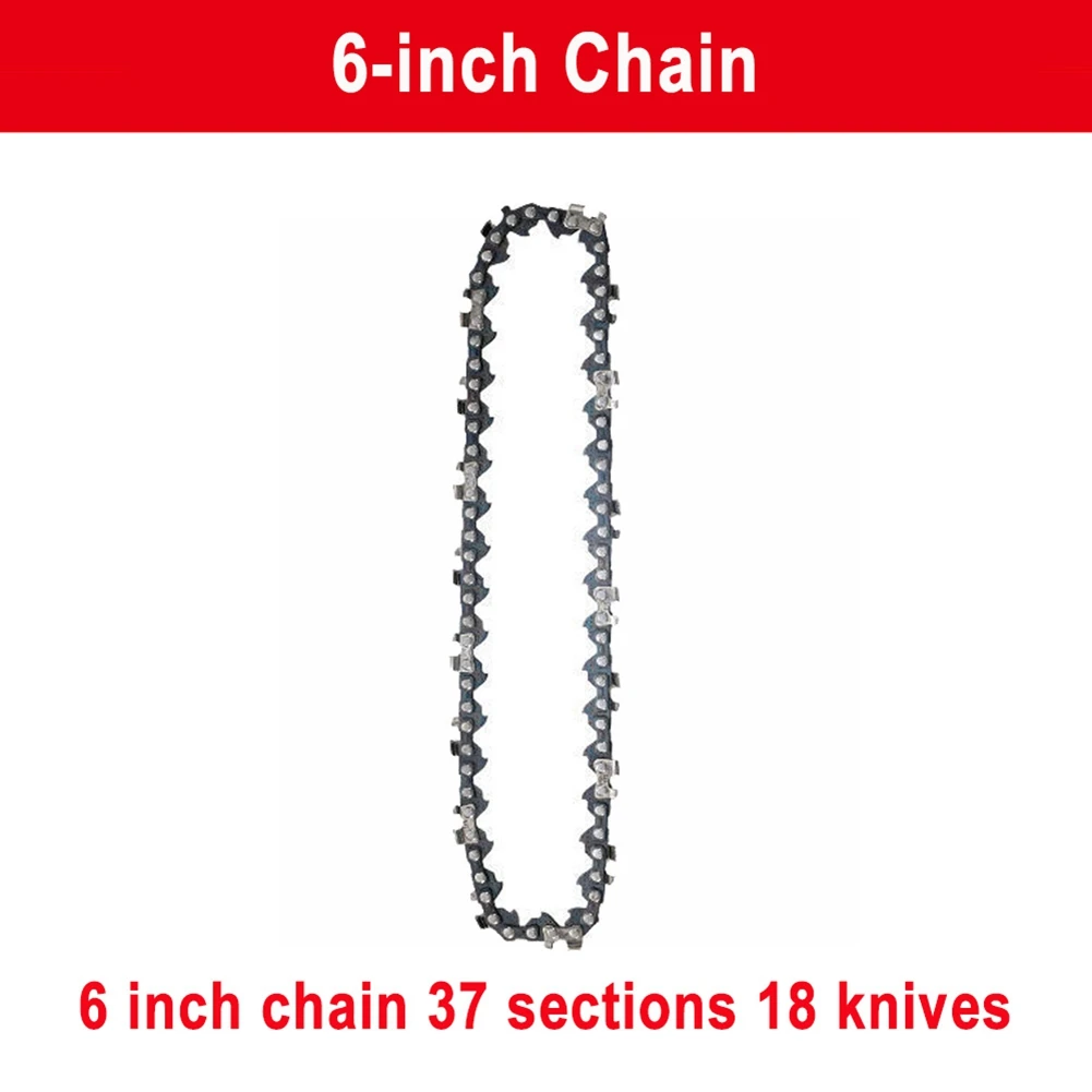 1/4 Chainsaw Chain Guide 6 Inch Portable Electric Saw Mini Chainsaw Logging Blade Pruning Chain Saw Chain Accessories