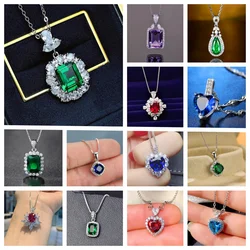 2026 Geometric Cubic Zirconia Pendant Necklace for Women Luxury Temperament Female Wedding Trend Neck Accessory Party Jewelry