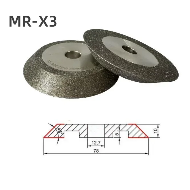 MR. 20G 13B X1 X3 CBN SDC 230 muelas de 78mm usadas para moler brocas dura de acero de aleación de tungsteno y herramientas de molienda