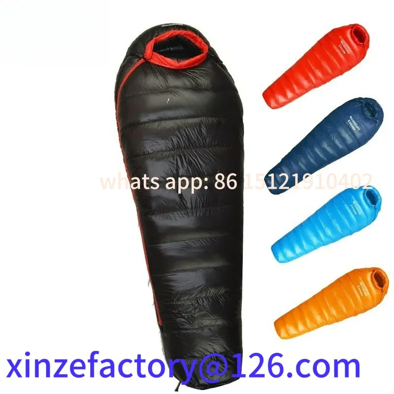 

Be suitable for Winter Adult Mummy White Goose Down Warm Sleeping Bag