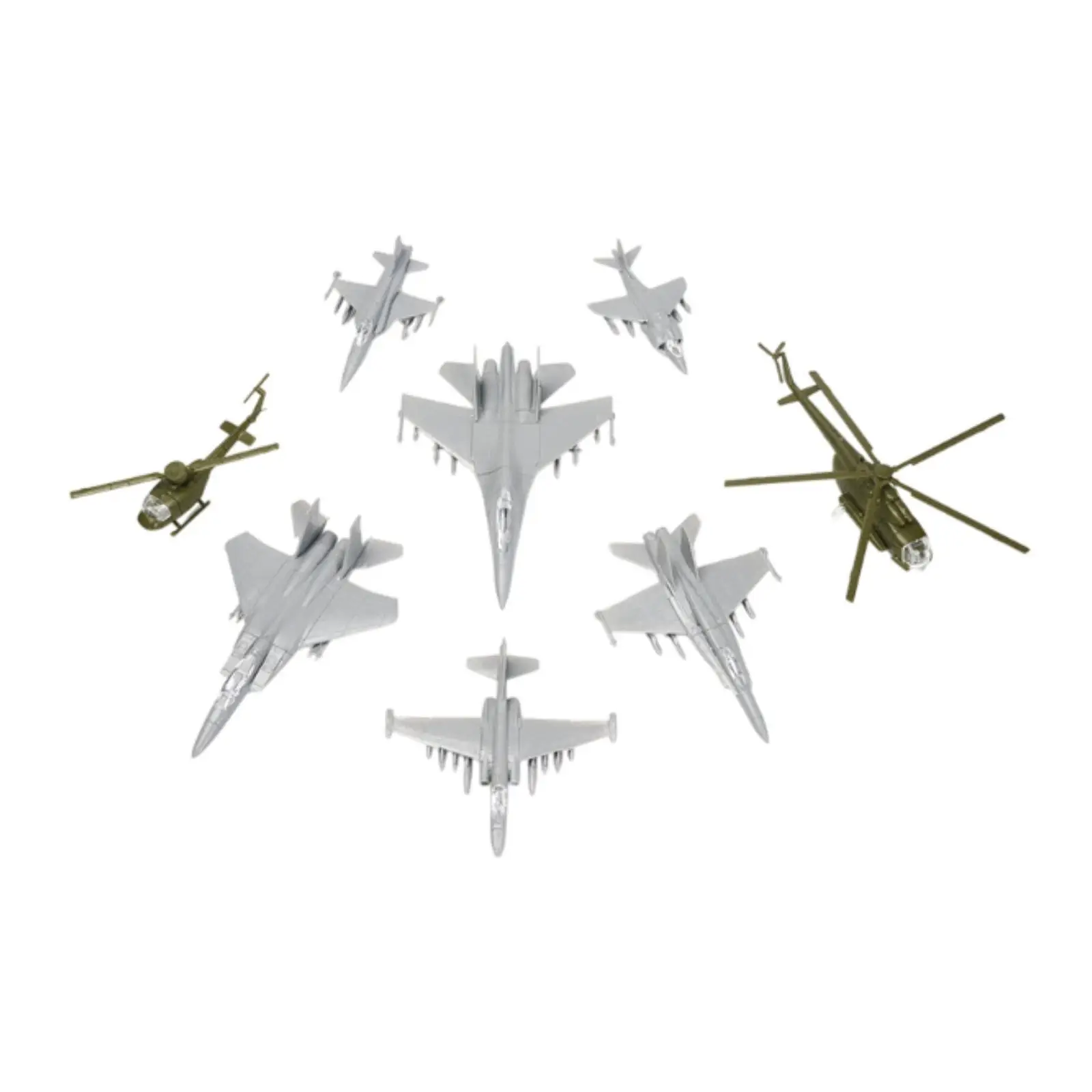 

8x Aircraft Assembled Model ,1:144 Scale Model Airplane Desk Decor Puzzle Figure Small Aircraft Collectibles,