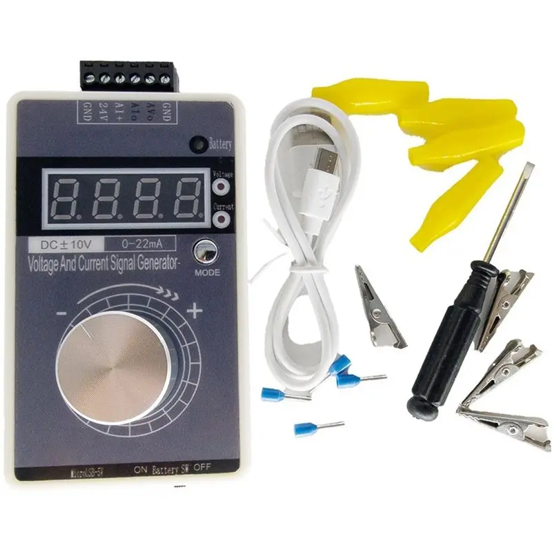 M11K-Handheld Signal Generator DC 0-10V 0-22Ma PWM Current Voltage Source Simulator Measuring Meter Calibrator