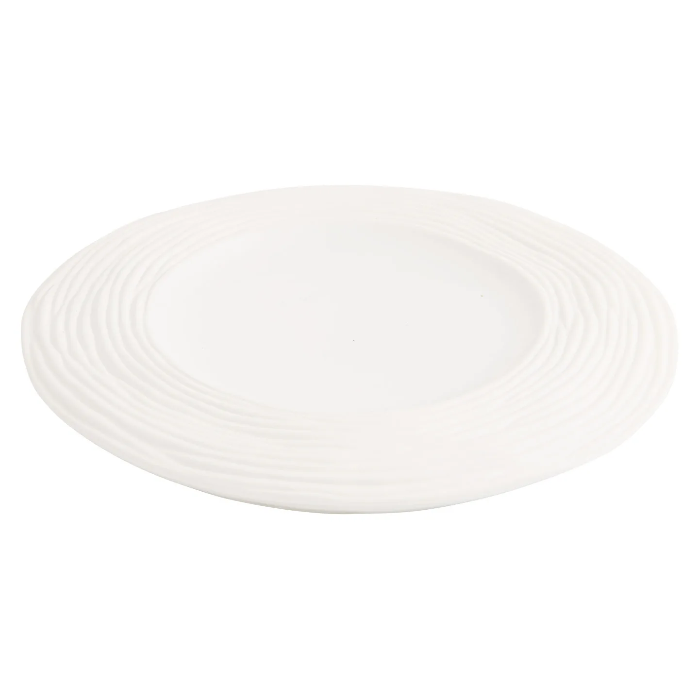 Matte Wave Pattern Ceramic Plate Double-layer Dessert Plate Steak Plate Pasta Dish Serving Plates Molecular Cuisine Tableware