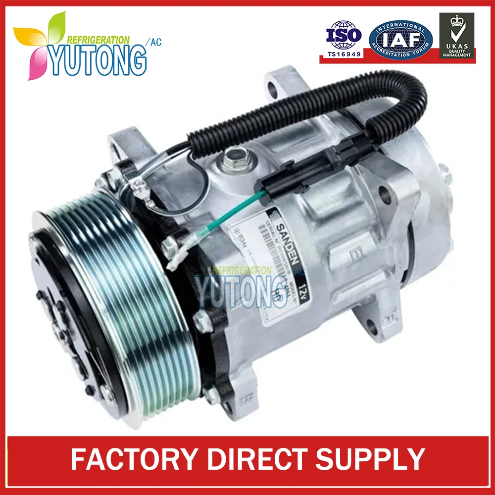 SD 7H15 7S15 709 SD709 SD7H15 Auto Ac Compressor For VOLVO TRUCK/FH12/FH16 NISSENS NIS89410 89410 4864 8PK