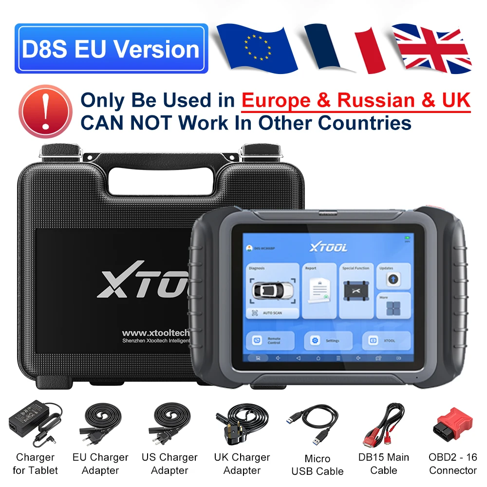 XTool D8S Auto Diagnostic Strumenti Scanner Automotive ECU Coding 38+ Servizi Mappa toplogy Mappa bidirezionale Programmazione CANFD DOIP CANFD